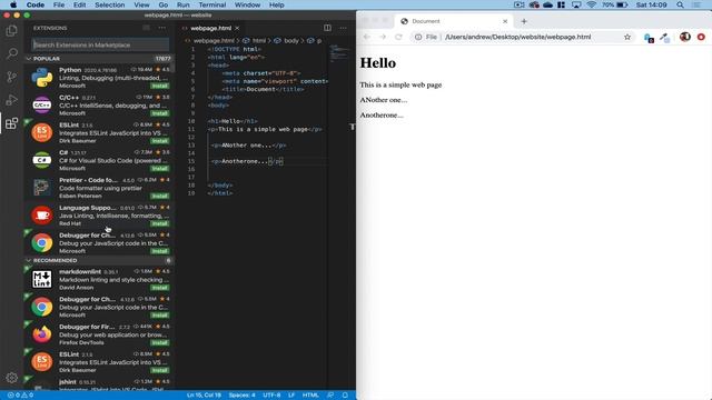 How to setup a local web server in Visual Studio Code смотреть онлайн