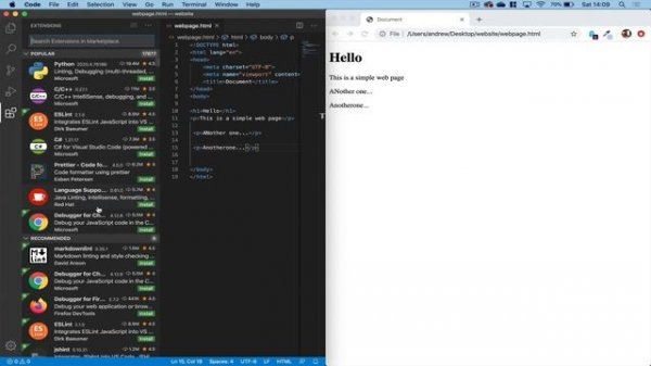 How to setup a local web server in Visual Studio Code