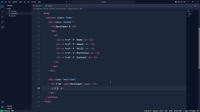 Create A Portfolio Website With Auto Typing Text Using HTML CSS And JavaScript смотреть онлайн