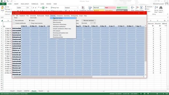PAST Lesson 7: Rarefaction and diversity indices with PAleontological STatistics смотреть онлайн