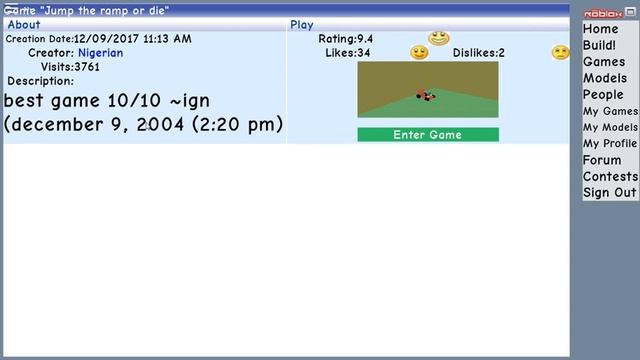 A Roblox remake of 2004 ROBLOX ROBLOX 2004 Simulation смотреть онлайн