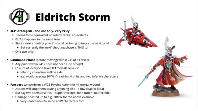 Eldritch Storm - Massive Psychic Mortal Wound Bomb from Codex Aeldari смотреть онлайн