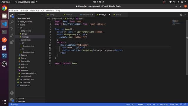 Internationalization in React | i18n react | #2 | React Js Project Modules смотреть онлайн