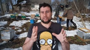 Итоги зимовки пчел на воле и (ЗИМОВНИКЕ)помещении. Сколько сели меда за зиму. По