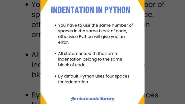 What is the purpose of the Indentation in Python? смотреть онлайн
