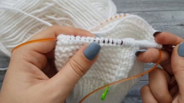 Комбинезон для новорожденного спицами часть 1 / Подробный мастер - класс по вязанию комбинезона