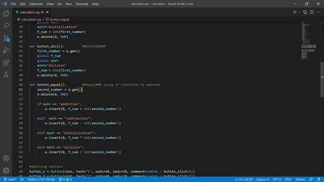calculator using tkinter python смотреть онлайн