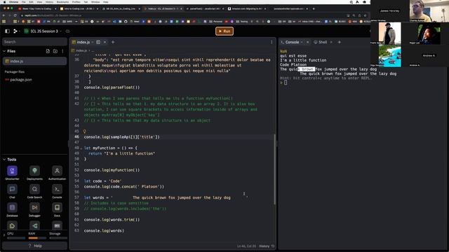 Week 1 Day 3 Intro to Coding Live JS Part 1 смотреть онлайн