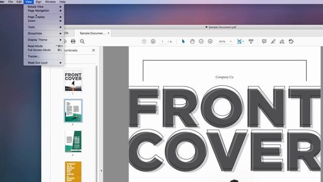View PDF Pages Side by Side in Adobe Acrobat смотреть онлайн
