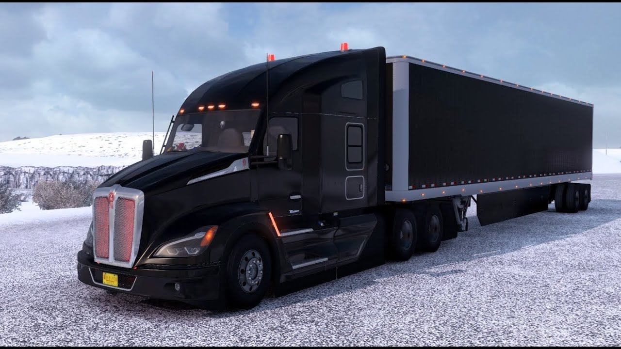 [ATS] Kenworth T680 NextGen DARK KNIGHT 2023_Blacked Out The FINEST T680_Idaho cargo delivery смотреть онлайн