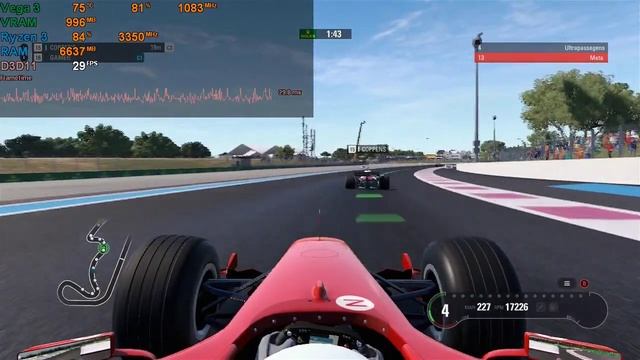 F1 2018 RYZEN 3 2200U VEGA 3 GAMEPLAY ANÁLISE e BENCHMARK смотреть онлайн