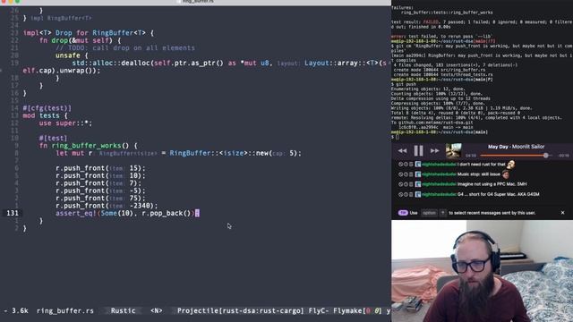 ? Ring Buffer in Rust! DATA STRUCTURES PART 6.2 - Rust n00bery - Rust OSS - Rust DSA смотреть онлайн