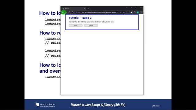 JS Location and History Objects смотреть онлайн