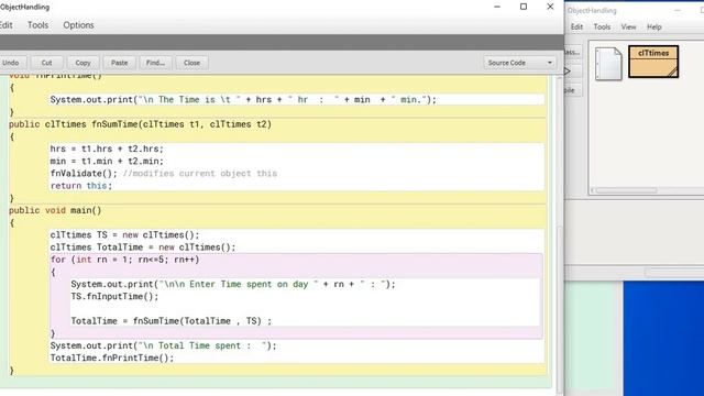 Java Programs - Object Handling - H ; Object inside loop смотреть онлайн