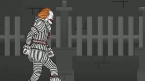 Pennywise VS Art The Clown  Epic battle battle of clowns (drawing cartoon 2) ????????
