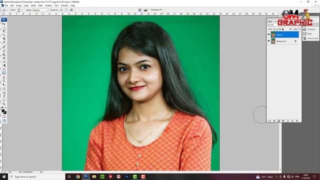 How to make passport size photo - passport size photo kaise banaye | Photoshop Hindi Tutorial смотреть онлайн