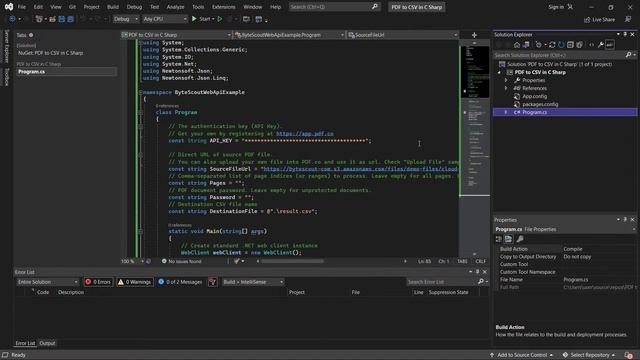 How to Extract PDF to CSV in C# using PDFco Web API смотреть онлайн