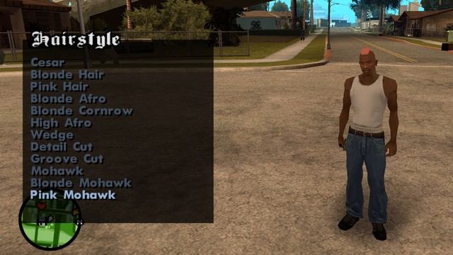 GTA SA all CJ's hairstyles quickest showcase смотреть онлайн