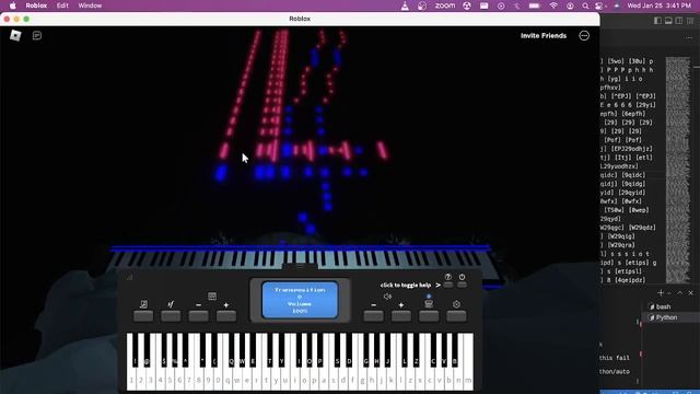 Python script playing piano смотреть онлайн