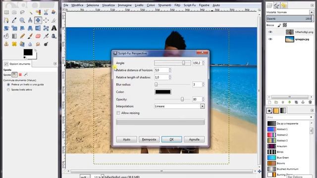 TUTORIAL 3 GIMP effetto ombra смотреть онлайн
