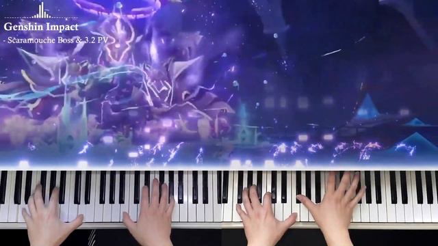 Fanmade Scaramouche Boss battle Piano Duet / Genshin Impact OST Piano смотреть онлайн