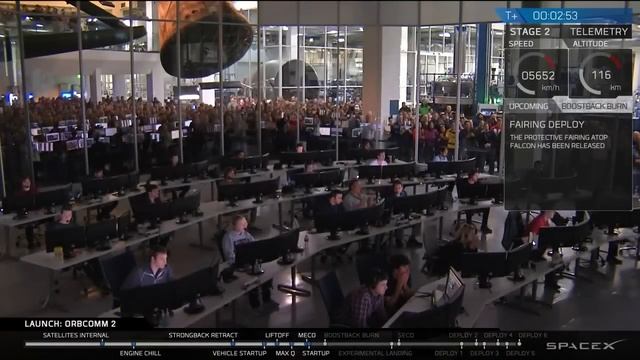 SpaceX запустил ракету Falcon 9 и удачно приземлил. Спутники выведены на орбиту. смотреть онлайн