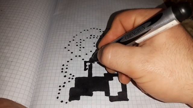 Рисуем по клеточкам)) смотреть онлайн