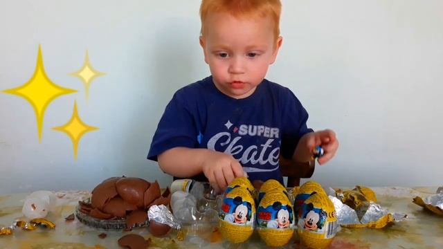 ШОКОЛАДНЫЕ ЯЙЦА МИККИ МАУС/ ДЮЖИНА ЯИЦ/МНОГО СЮРПРИЗОВ смотреть онлайн