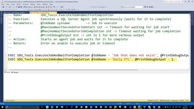 SDU Tools 40 Execute SQL Server Agent Job And Wait For Completion смотреть онлайн