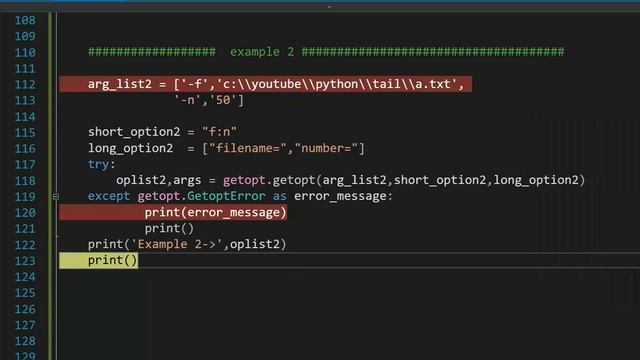 How to parse command line arguments with Python using getopt. смотреть онлайн