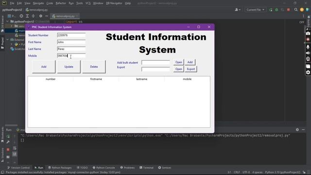 GUI Student Information System using Python|MYSQL смотреть онлайн