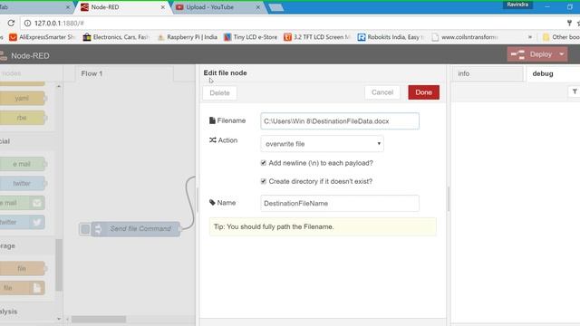 How to Use NODE RED to send file from source to destination смотреть онлайн