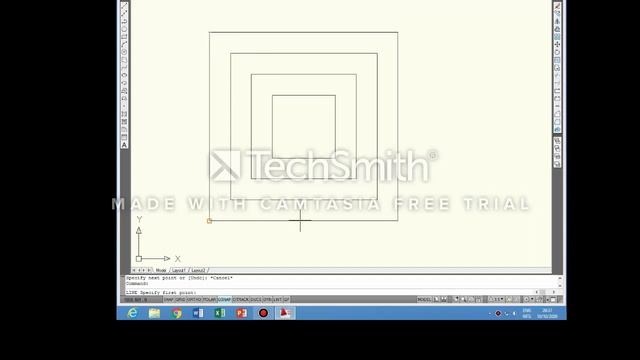 How To Trim Square Shape In AutoCad 2010 смотреть онлайн
