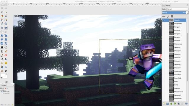 Minecraft Banner Speedart | BrxkzDzn | Gimp [4] смотреть онлайн