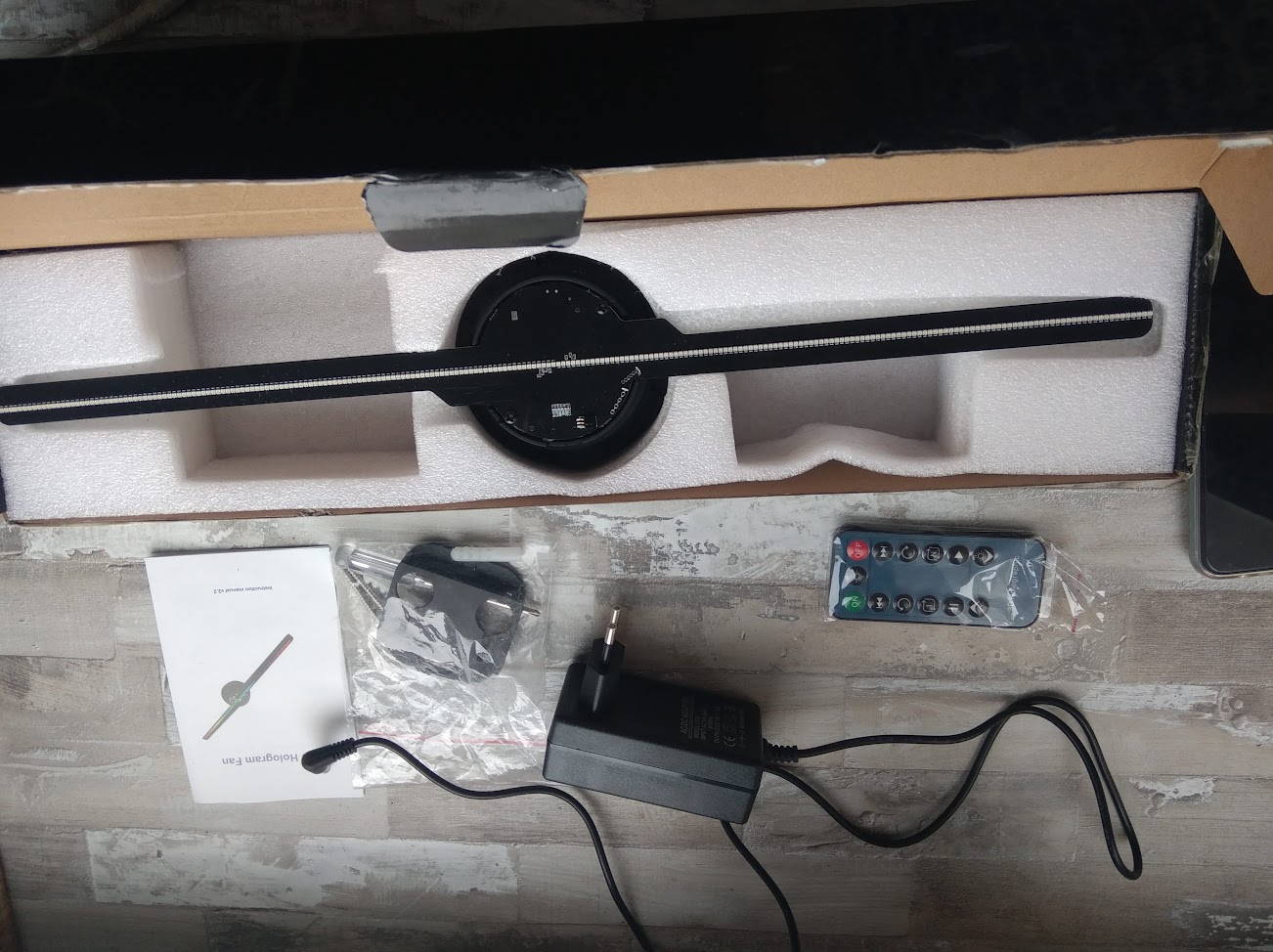 3d голографический Проектор в работе.