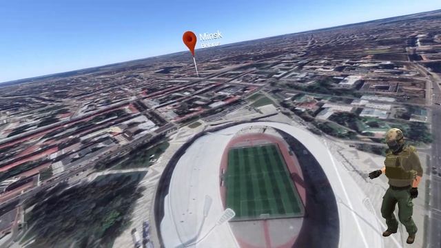Прогулка в центре Минска - Google Earth VR смотреть онлайн