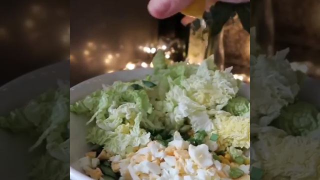 🥗 Сочный, лёгкий летний салат с пекинской капустой