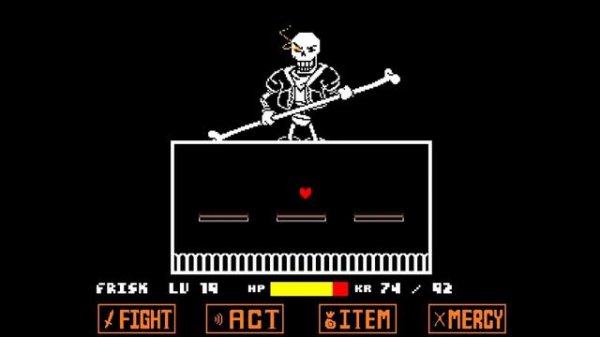 Disbelief Papyrus hard mode no heal Неверующий Папирус сложный режим без хилок