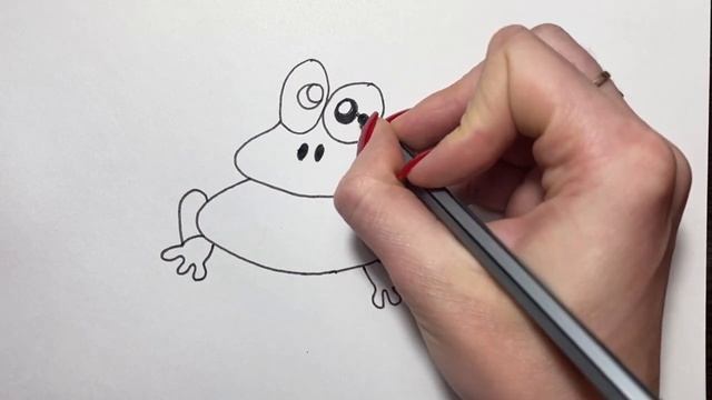 Как легко нарисовать Лягушку/how to draw a frog смотреть онлайн