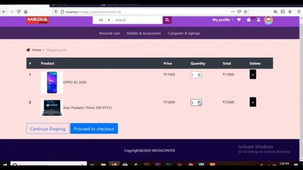 An Overview of Ecommerce Website | PHP & mySQL