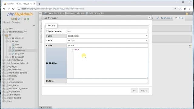 Trigger Update Stok barang di MySql | by: SamsulKamil смотреть онлайн