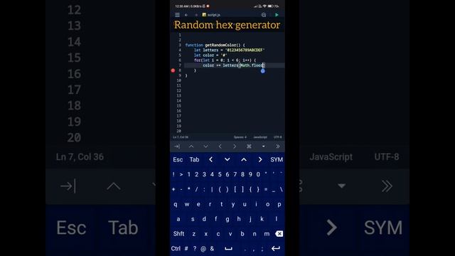 Efficient hex generator in Javascript #web смотреть онлайн