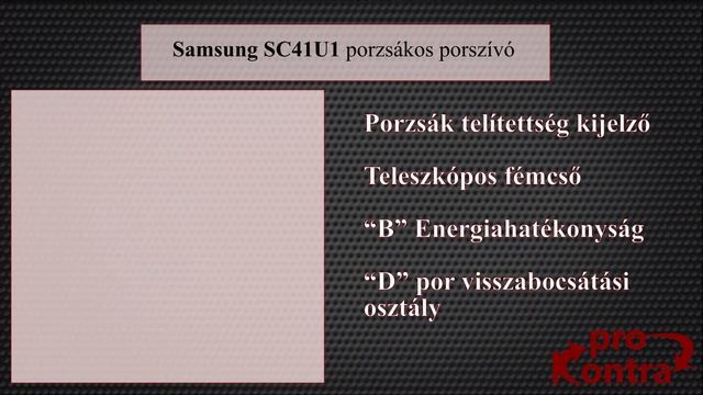 Samsung SC41U1 porzsákos porszívó bemutató смотреть онлайн