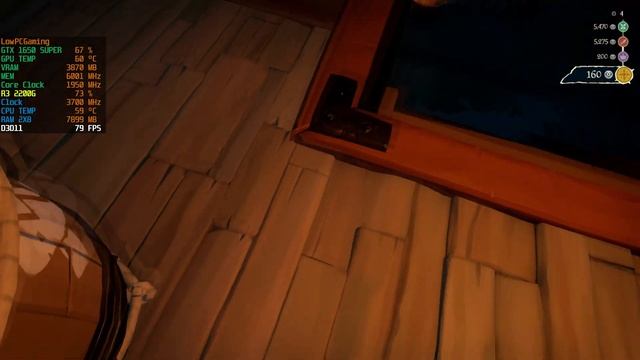 Sea of Thieves | GTX 1650 Super + Ryzen 3 2200G | 1080p смотреть онлайн