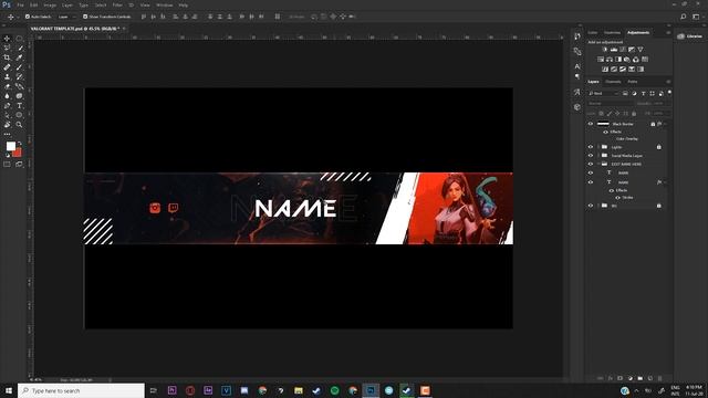 FREE VALORANT BANNER TEMPLATE | Photoshop (PSD) | 2020 смотреть онлайн