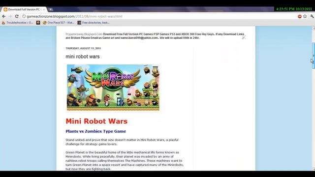 Mini Robot Wars Download Free PC Games смотреть онлайн