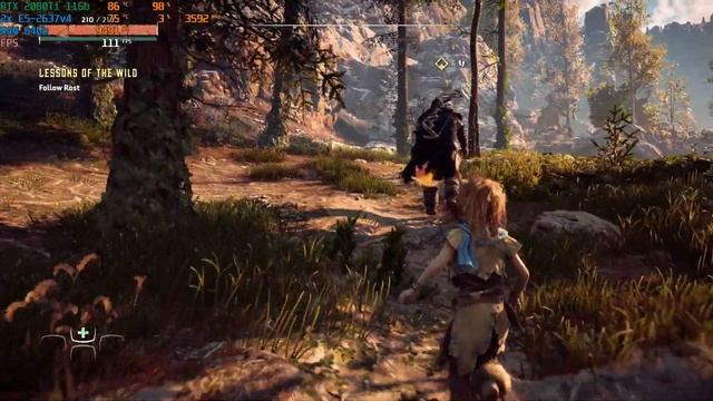 double Xeon E5-2637v4 with RTX 2080Ti 11Gb Horizon Zero Dawn 1080p Max Settings gameplay смотреть онлайн