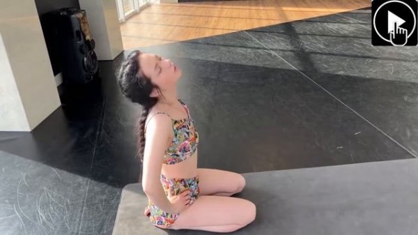 Yoga & gymnastics yoga gymnastics girl workout full legs Stretching