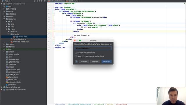 PhpStorm Trick: Renaming Parent Blade смотреть онлайн