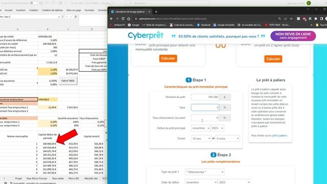 Simulateur EXCEL de Lissage 3 prêts immobiliers (Partie 1 sur X) смотреть онлайн